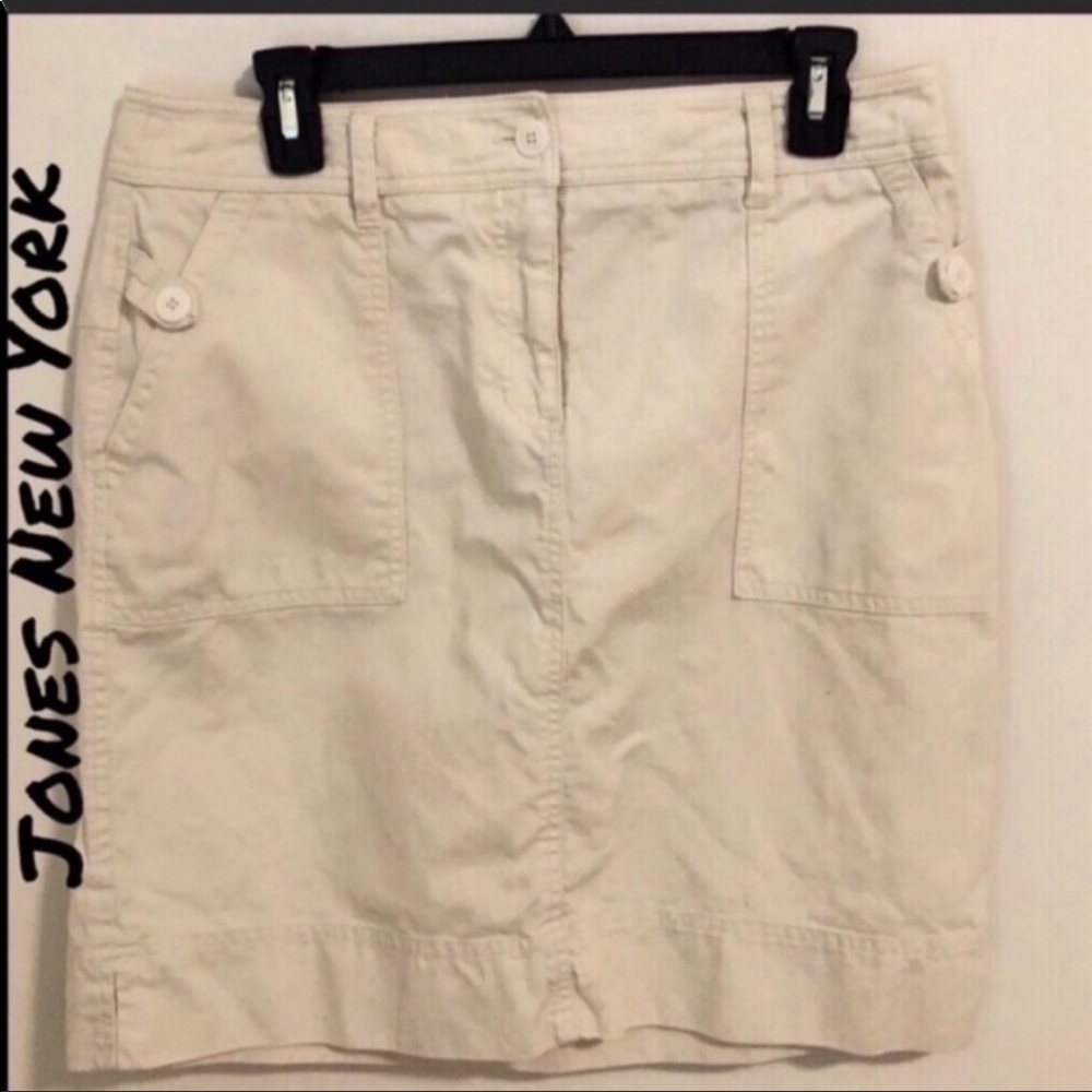 🦋 Jones New York ivory skirt